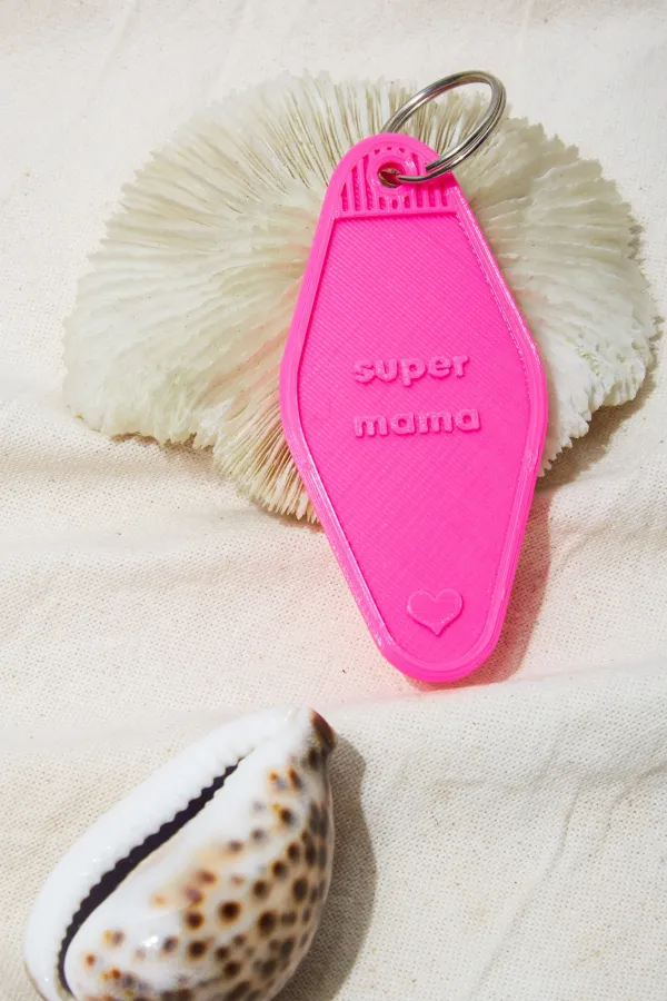 Porte clef  "super mama"