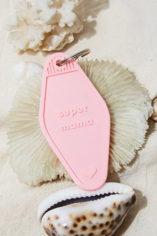 Porte clef  "super mama"