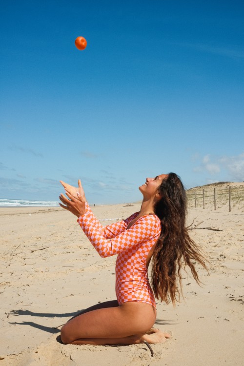 Women surfsuit Papaya