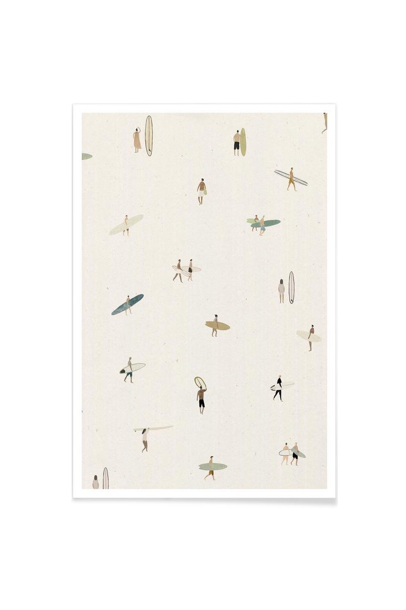 Affiche Petits surfeurs