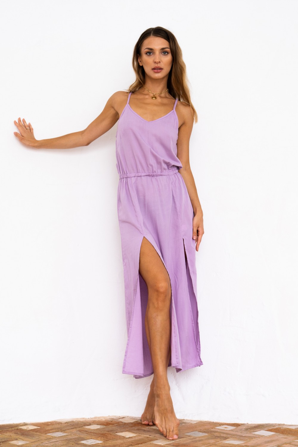 Long dress Keramas purple