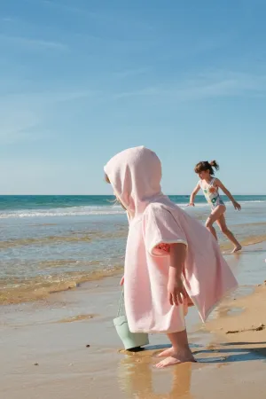 Poncho 1-3 ans rose pâle