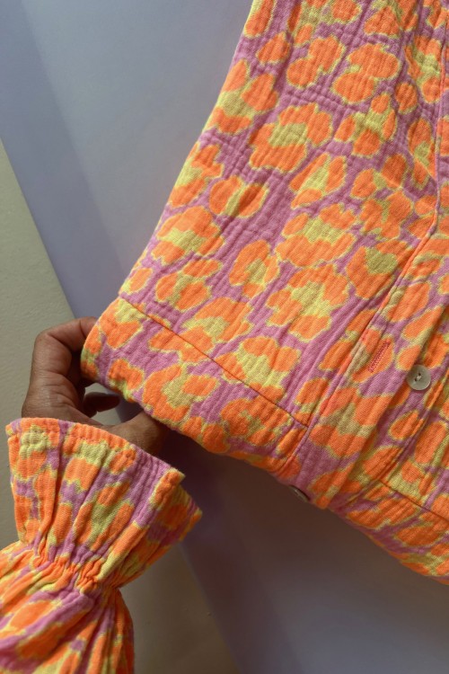 Blouse leo fluo