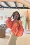 Blouse leo fluo
