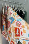 short and shirt printed "sardines" set