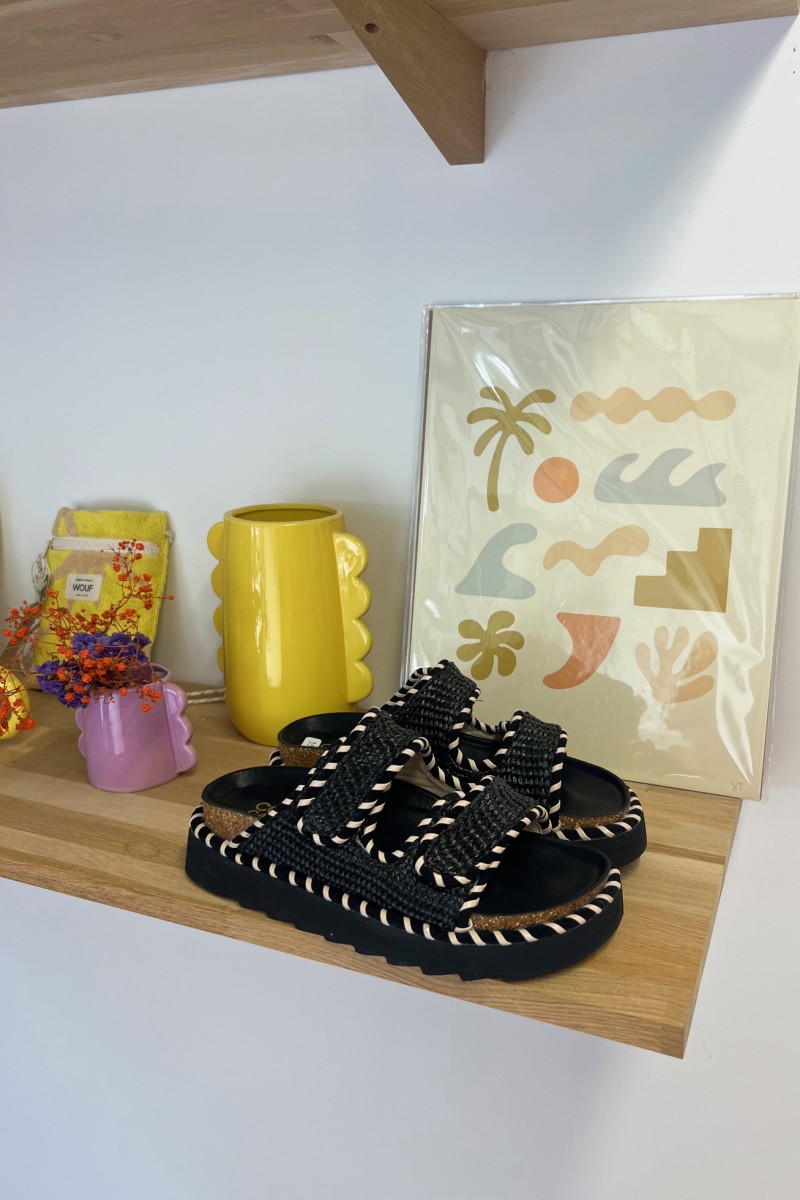 woven Raffia sandals