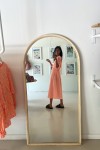 Robe en gaze rayée