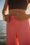 pink checkered pant
