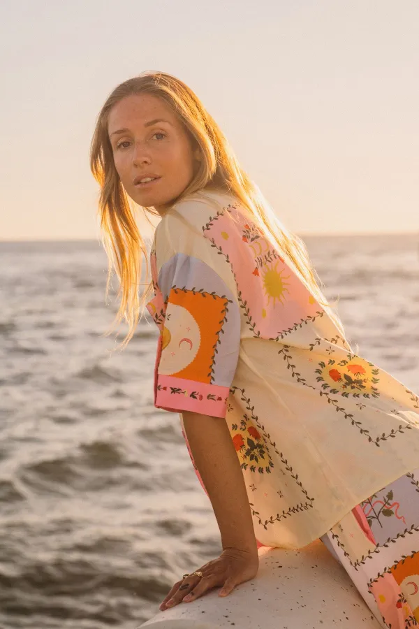 Ensemble short Rosée astrale