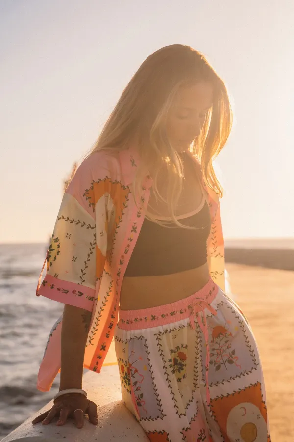 Ensemble short Rosée astrale