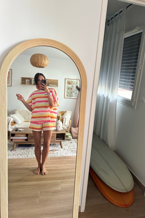 Set en crochet - short et tee shirt