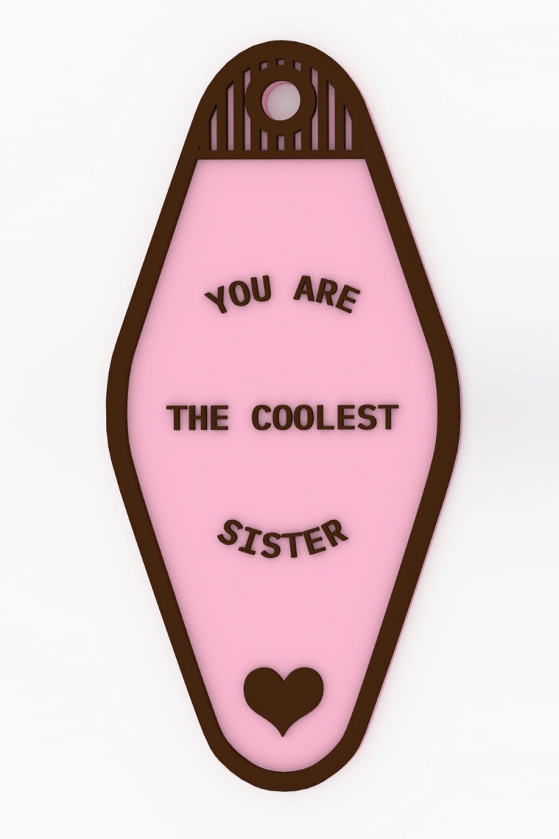 coolest sister key chain