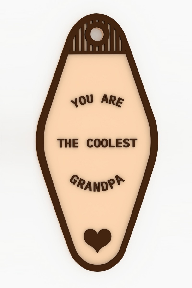 coolest grandpa key chain