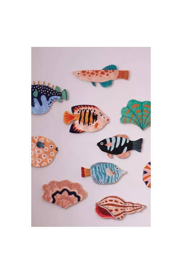 coquillage mural nacré