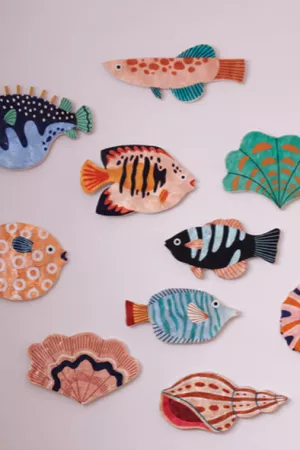 coquillage mural nacré