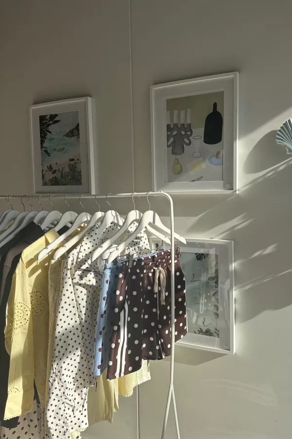short de sport à pois