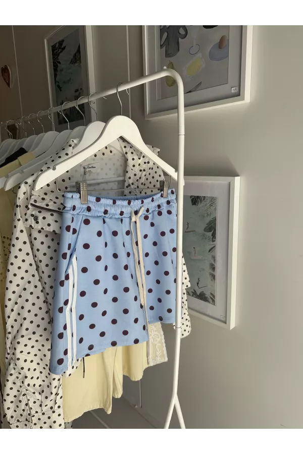 short de sport à pois