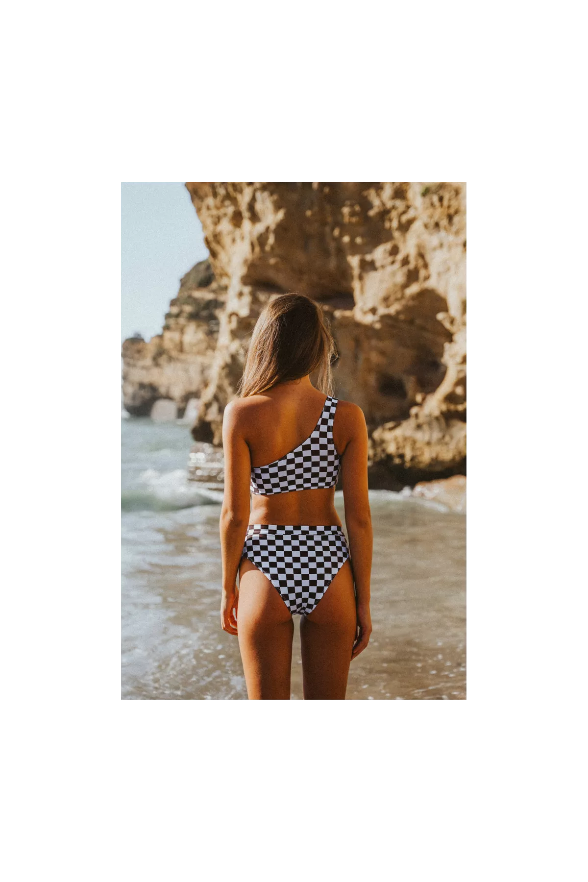 Maillot 2 pièces damier