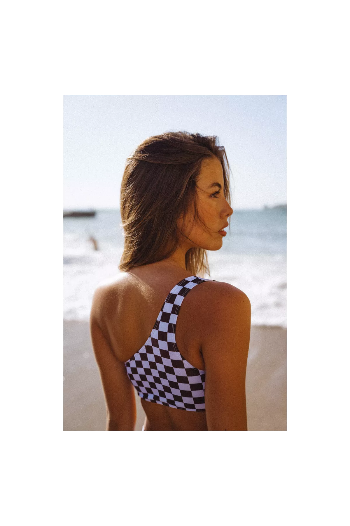 Maillot 2 pièces damier