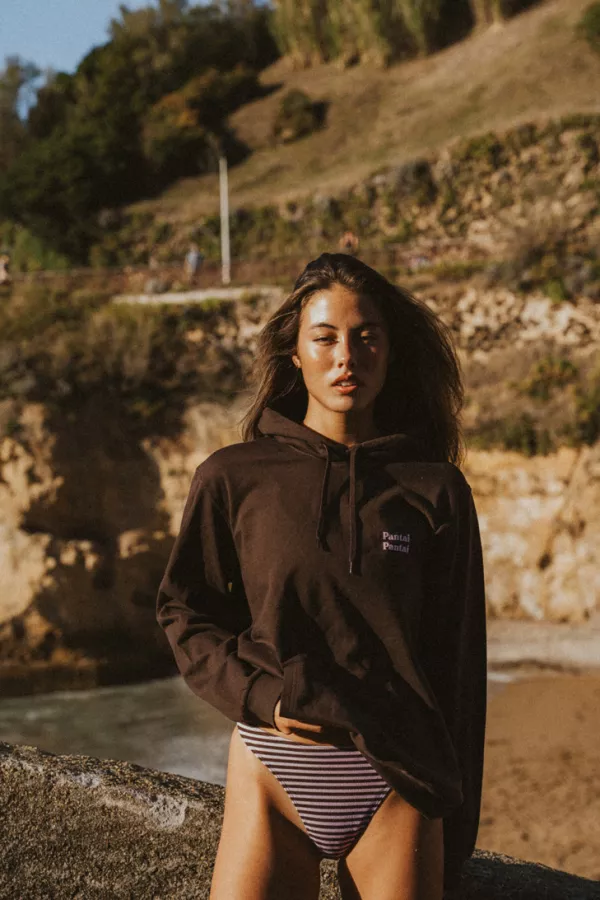 sweat marron capuccino