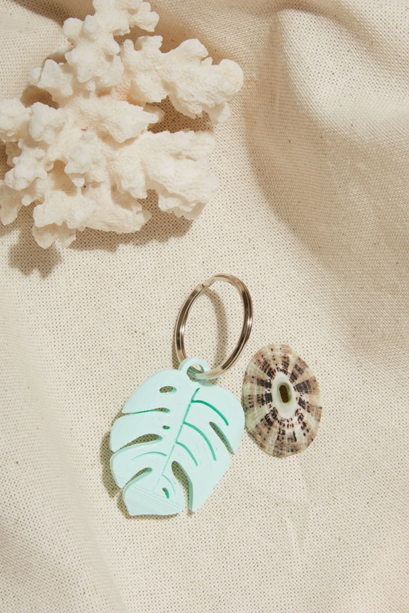 Porte clef "Monstera"