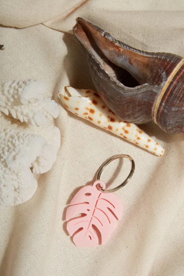 Porte clef "Monstera"