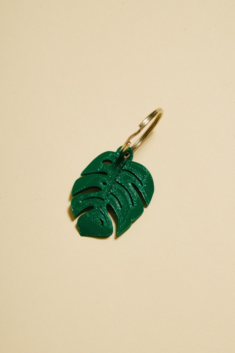 Porte clef "Monstera"