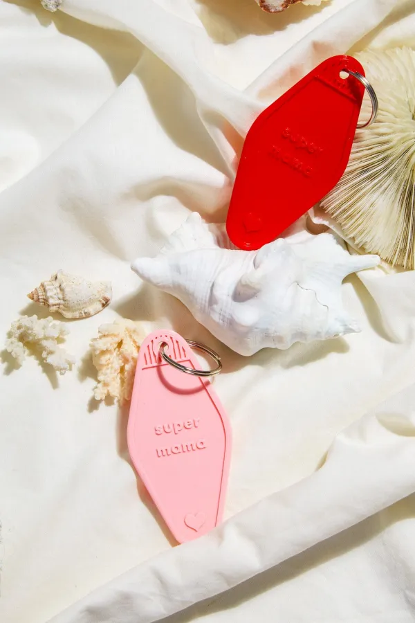 Porte clef  "super mama"