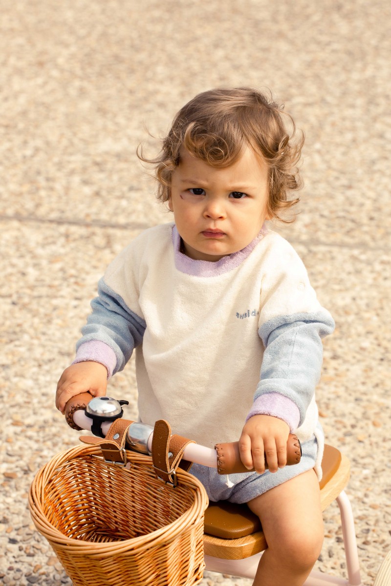 dusty blue Terry short