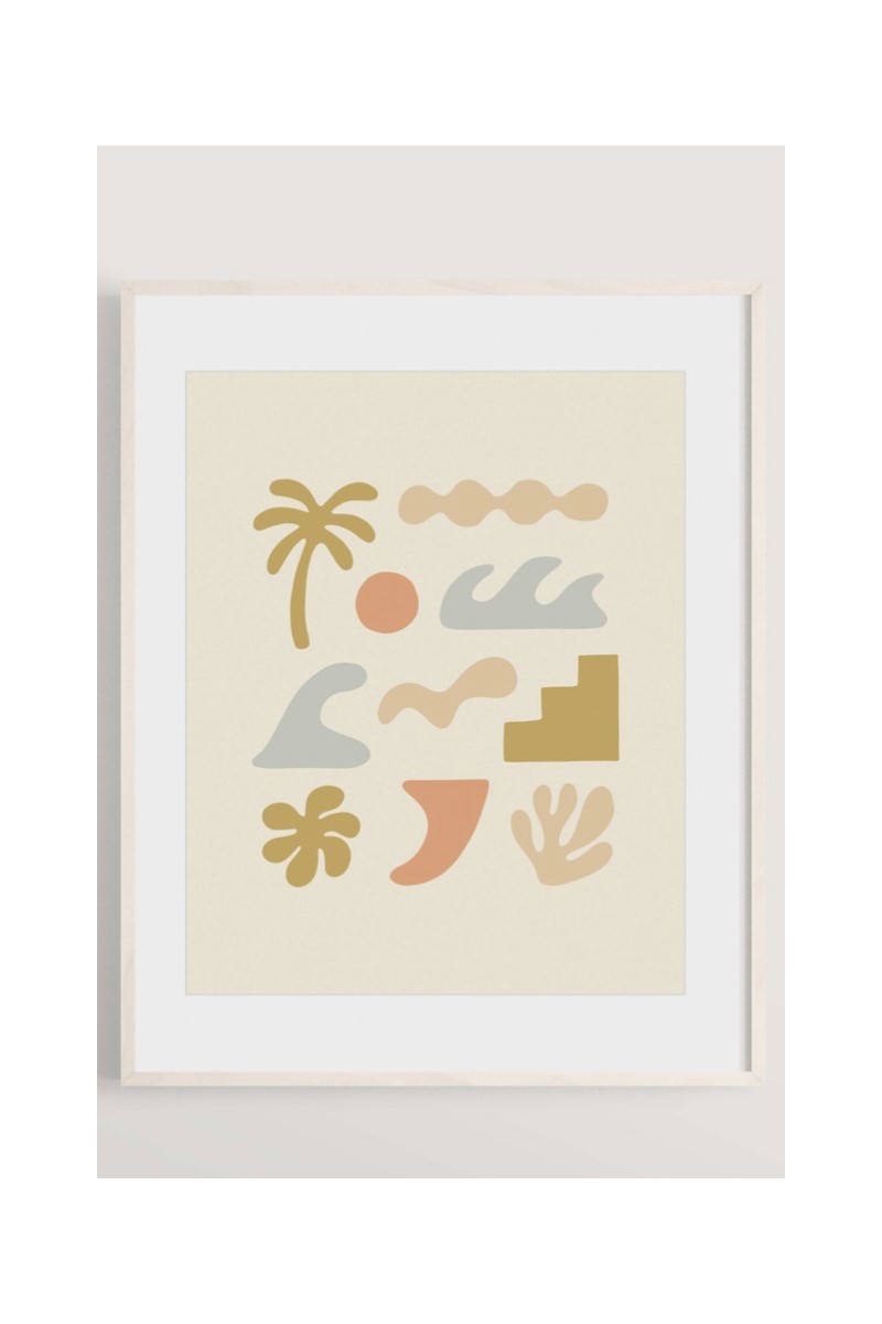 Affiche "beach shapes"
