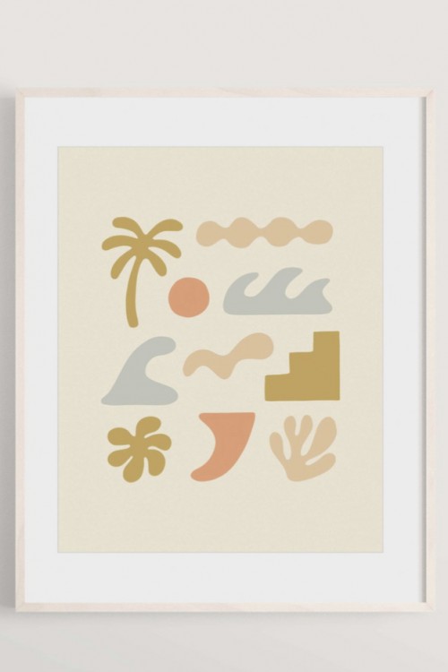 Affiche "beach shapes"