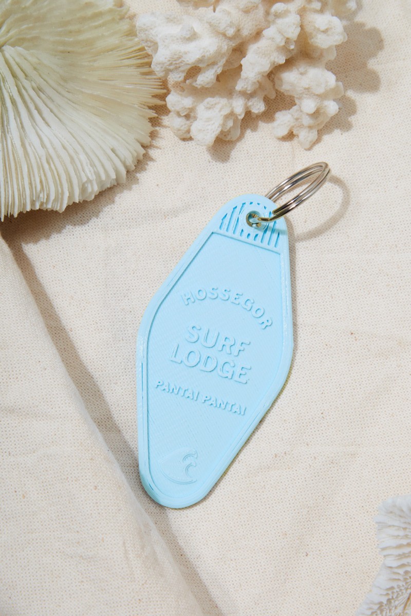 Porte clef motel hossegor bleu ciel