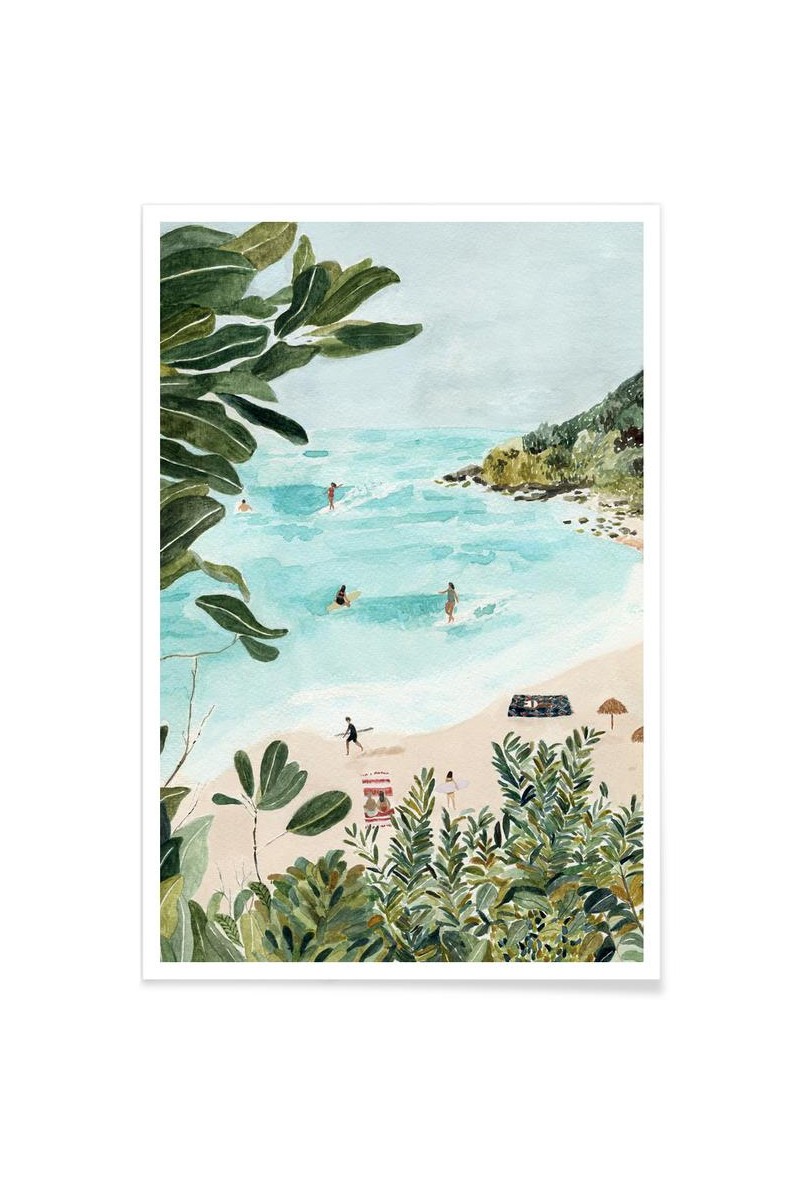 Affiche Plage ensoleillée